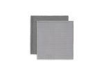Zachte Bamboo Katoenen Swaddle XL 115x115 cm - Stormgrijs (2-Pack) | Ademend & Duurzaam"