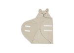 Wrap Blanket Bear Boucle Olive Green